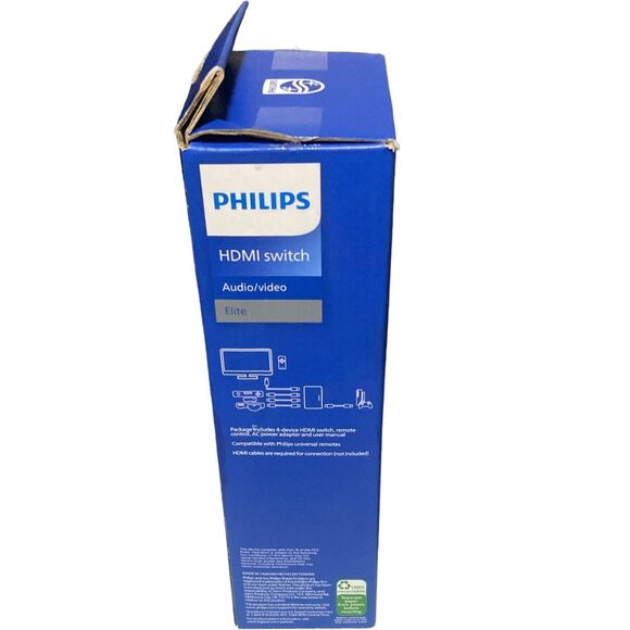 Philips 4‑Port HDMI Switch 4K Ultra HD HDR with Wireless IR Remote Elite - Picture 7 of 7